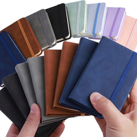 Carnet en cuir imperméable A7 avec logo personnalisé, mini-agenda portable, papier épaissi