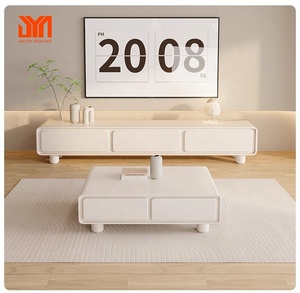 <span class=keywords><strong>JYN</strong></span> Meuble TV français à coin arrondi Armoire courte Table basse Combinaison Meuble TV Armoire - Product Image 3