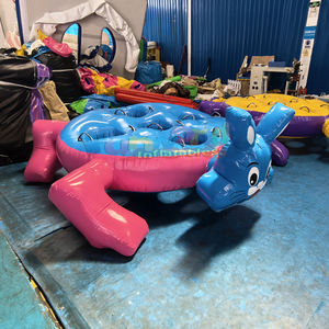 Jeu de course tortue-lapin gonflable interactif super amusant pour activités de team building en plein air - Product Image 4