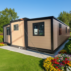 <span class=keywords><strong>Maison</strong></span> conteneur extensible 4 chambres pour grande famille, entièrement équipée de plomberie et d'électricité, certifiée CE, avec pièces de rechange gratuites, prête à être expédiée - Product Image 1