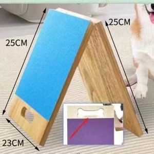 Solid Wood Dog Cat Nail File 25Cm Foldable Pet Nail Board <b>Scratching</b> <b>Post</b> - Product Image 1