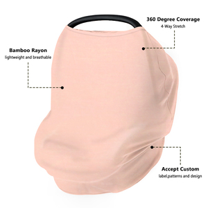 Nouvelle conception nouveau-né infantile enfant en bas âge poussette <span class=keywords><strong>couverture</strong></span> multicolore bambou tissu bébé <span class=keywords><strong>siège</strong></span> de voiture couvre - Product Image 2