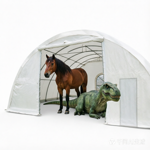 Abri de stockage industriel en métal Suihe : Grand abri de voiture et bâtiment de stockage en PVC imperméable - Product Image 1