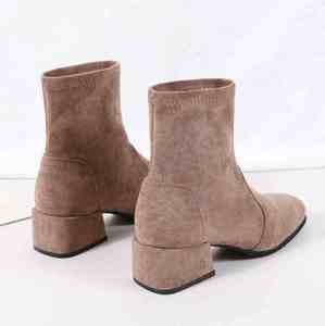 Femmina di spessore con stivali di modo di autunno e di inverno delle donne calze elastiche stivali con scarpe delle donne Britanniche - Product Image 5