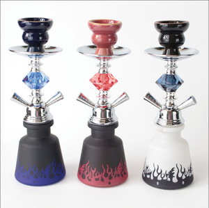 Dropshipping, Envío con Etiquetado Opcional; Set de Cachimba Árabe con Componentes de Hierro, de Doble Tubo - Product Image 5