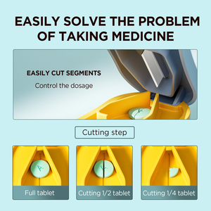 Nhỏ Nhỏ Thuốc Dễ Dàng Mở Snap Nút Thuốc Cắt Có Thể Tháo Rời Silicone Pad Với Bọc Xung Quanh Lưỡi Bảo Vệ Làm Bằng Nhựa Bền - Product Image 6
