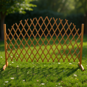 Valla de Madera Maciza de 70.9x39.4 Pulgadas, Valla Resistente para Jardín - Product Image 2