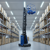 Chariot élévateur à mât vertical avec flèche intégrée, conception robuste, fonctionnement flexible pour le travail