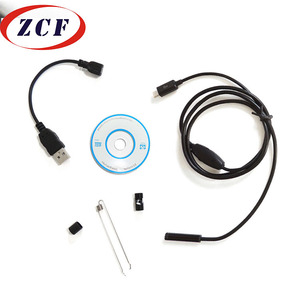 ZCF Industrial Endoscope 7mm Lens 5m Length 130480P Pixels White LED Lighting For Pipeline Inspection Android Compatible - Product Image 1