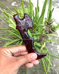Best Handmade Hand Knapped Red Obsidian Axe Obsidian Style Ritual <b>Knife</b> 5 to 6.5 Inches Spiritual Home Decor - Product Image 2