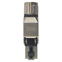 Connecteur RJ45 blindé FTP/STP Cat7 de haute qualité sans outil, plaqué or, pour système de câblage réseau