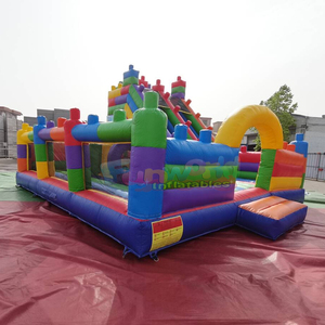 Castillo inflable comercial con bloques de construcción, combo de juegos inflables, parque infantil grande para niños - Product Image 2