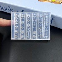 Offre Spéciale – Moule en Silicone de Haute Qualité pour Accessoires d'Ongles Souples, Lettres Gothiques 3D et Croix Lumineuse pour Nail Art