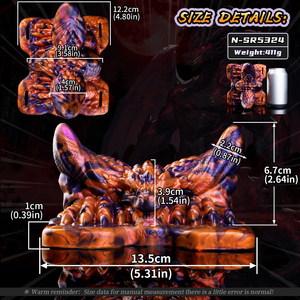 Fantasy Dark Dragon <b>Vibrating</b> Grinder Sex Toy 10 <b>Vibration</b> Modes Silicone Clit Stimulator Grinding Massager for Adult Lesbian - Product Image 6