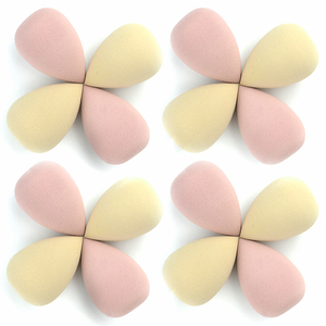 Ensemble d'éponge de beauté Pochoirs à sourcils Outils de maquillage Pas d'éponge de maquillage en latex Maquillage lavable Éponge de perfectionnement - Product Image 4