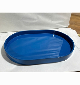 Premium Decorative Lacquer Tray Custom Shape Serving Tray for Tea Coffee Food <b>Kitchen</b> Dining <b>Table</b> - Product Image 1