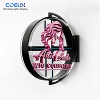 Coeux Pengiriman Cepat Custom Acrylic 3d Holographic Light Box Sign 3D Backlit Box untuk Papan Nama Toko & Papan Nama Luar Ruangan