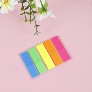 N Times <b>Student</b> <b>Office</b> PET Fluorescent Sticky Index Tabs Self-Adhesive Memo Pads Customizable OEM Service Wholesale - Product Image 3