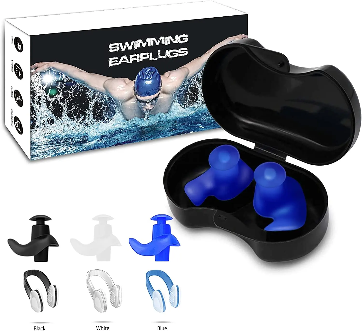 Wasserdichte schwimmende Silikon-Ohr stöpsel Gehörschutz Geräusch reduzierung Ohr stöpsel zum Schlafen Schwimmen