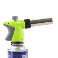 Pistolet lanceur de flamme réglable nouveau briquet à gaz de cuisine réutilisable pièces utilisation inverse torche au butane avec tête allume-flamme Jet