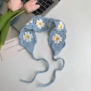 Fasce <span class=keywords><strong>per</strong></span> Capelli Boho da Donna, Fasce Lavorate a Maglia Floreali <span class=keywords><strong>per</strong></span> Ragazze - Product Image 3