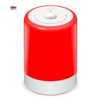 Lámpara de Terapia de Luz Roja de 670nm, Lámpara de Noche Regulable para Mesita de Noche, Temporizadores, Función de Memoria, Batería ABS, Alivio del Insomnio para Adultos y Niños