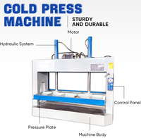 Presse à froid hydraulique à double colonne 100T avec moteur 4kw pour la fabrication de contreplaqué et de portes, pressage du bois