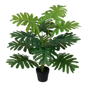 Plantes vertes artificielles, bouquet <span class=keywords><strong>de</strong></span> fleurs artificielles, plantes bioniques, fausses plantes 50-65cm, collection 12 grandes feuilles, séparateur <span class=keywords><strong>de</strong></span> restaurant - Product Image 5