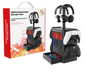 Torre de <span class=keywords><strong>almacenamiento</strong></span> multifuncional <span class=keywords><strong>para</strong></span> juegos de PS5, soporte de <span class=keywords><strong>almacenamiento</strong></span> <span class=keywords><strong>para</strong></span> tarjeta de CD, serie X - Product Image 2