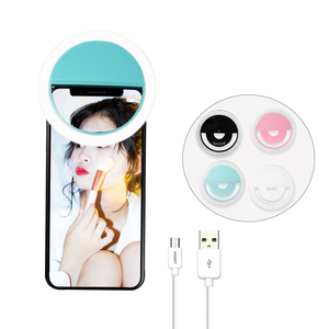 Di động ánh sáng lên mini ánh sáng bên phải cho điện thoại Charm flash chuyên nghiệp sạc mini clip trên Selfie Vòng LED cho điện thoại di động - Product Image 1