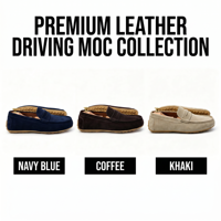 Mocassins Confortables en Cuir Véritable Faits Main pour Hommes – Chaussures Décontractées de Conduite pour Toutes Saisons et Trajets Urbains