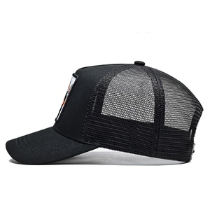 Casquette de camionneur à 5 panneaux en maille d'été de haute qualité, logo personnalisé, broderie stéréoscopique, casquette de sport - Product Image 4
