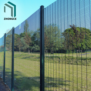 Rete metallica 358 ad alta sicurezza zincata a caldo 3mm/4mm recinzione per giardini prigioni e confini natura trattata a pressione legno - Product Image 5