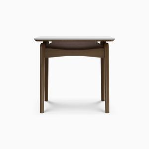 Tables à manger au design moderne avec cadre en bois, plateau en marbre blanc et pieds courbes pour la maison, l'appartement et l'hôtel - Product Image 5