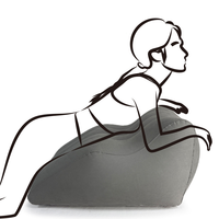 Coussin gonflable en forme de cale pour positionnement corporel, pour couples, pour le sexe, le sommeil, les voyages et le yoga, portable, léger, coussin de soutien pour adultes