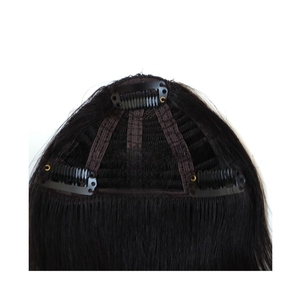 Extensions de <span class=keywords><strong>cheveux</strong></span> à clipser pour femmes en gros 100% franges et franges à texture droite naturelle Remy pour améliorer le volume des <span class=keywords><strong>cheveux</strong></span> - Product Image 6