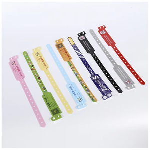 Pulseras Desechables de Vinilo de Cara Ancha para Eventos, Tipo Ticket - Product Image 1