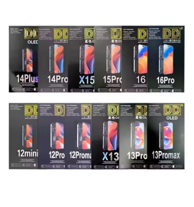 Mobile Phone OLED Screen Replacement for 11/12/13/14/15/16/17 Pro Max/X/XS/XR/6/7/8 Plus with Frame