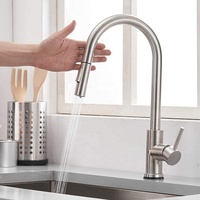 INOXBATH Fabricant Robinet de cuisine intelligent à capteur d'eau chaude automatique à extraction, en acier inoxydable 304, mélangeur chaud et froid