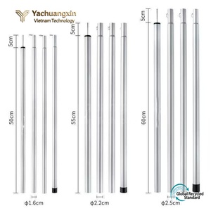 Aluminum Alloy <b>Tent</b> <b>Poles</b> Lightweight Black 2m 2.2m 2.4m Outdoor Camping Support Rods - Product Image 2