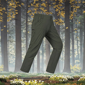 Custom 4 Way Stretch Cargo Hiking Golf Pants Plain Dyed Straight Flat Quick Dry Tactical Elastic Waist Zipper Pockets Joggers - Product Image 3