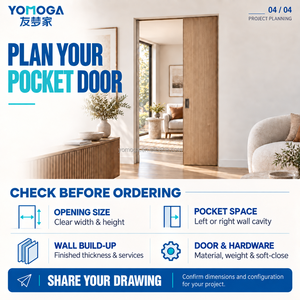 <span class=keywords><strong>Porta</strong></span> Scorrevole Interna a Scomparsa nel Muro con Vetro e Telaio Sottile per Casa Moderna, Camera da Letto, Soggiorno e Studio - Product Image 6