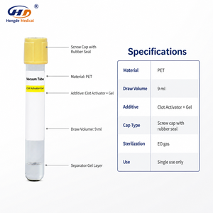 <span class=keywords><strong>Tube</strong></span> de prélèvement sanguin sous vide en verre PET avec activateur de coagulation <span class=keywords><strong>EDTA</strong></span> et séparateur de sérum, <span class=keywords><strong>tube</strong></span> de laboratoire CE ISO 13485 HD pour la vente en gros - Product Image 3