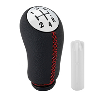 Nouveau Pommeau de Levier de Vitesse 5 Vitesses en Plastique et Cuir Antirouille pour RENAULT CLIO MK3 3 III MEGANE MK2 SCENIC MK2
