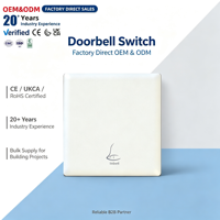 Interrupteurs de sonnette électriques à bouton-poussoir de haute qualité pour usage domestique, hôtelier et scolaire, fournis par l'usine OEM, vente en gros