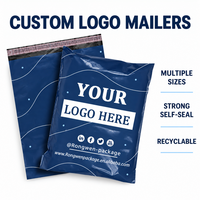 Sacs d'expédition en plastique avec logo personnalisé, matériau imperméable, sacs de courrier autocollants, sacs poly-mailers en gros