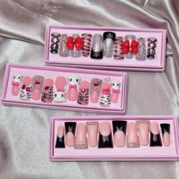 Échantillon Gratuit – Ongles Press-On de Luxe Faits Main en Acrylique, Strass Scintillants, Embouts d'Ongles de Marque, Faux Ongles Artificiels