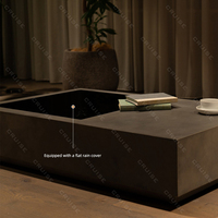 Crucero madera/gas/atomización/electrónica/alcohol muebles de exterior mesa para Patio 1250-750-300mm chimenea independiente fogata