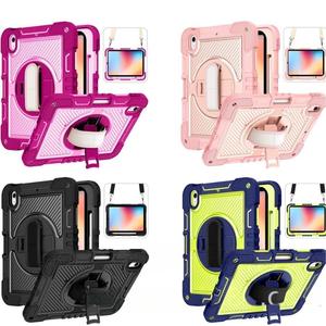 Funda protectora para tableta Apple iPad 10.2 con correa para el hombro, soporte giratorio, cubierta completa anticaídas. - Product Image 2