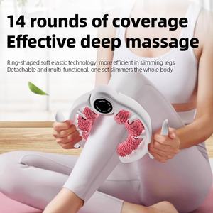 Masajeador de piernas con rodillo <span class=keywords><strong>Circular</strong></span> con abrazadera, equipo de cuidado de la salud del hogar para el cuerpo, masajeador de artefactos meridianos de la columna Cervical - Product Image 2